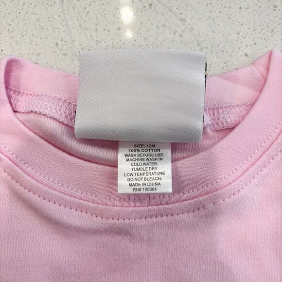 NWT Cutie Pie The Beatles Help Long Sleeve Baby Girl Shirt 12 Months - Picture 3 of 3